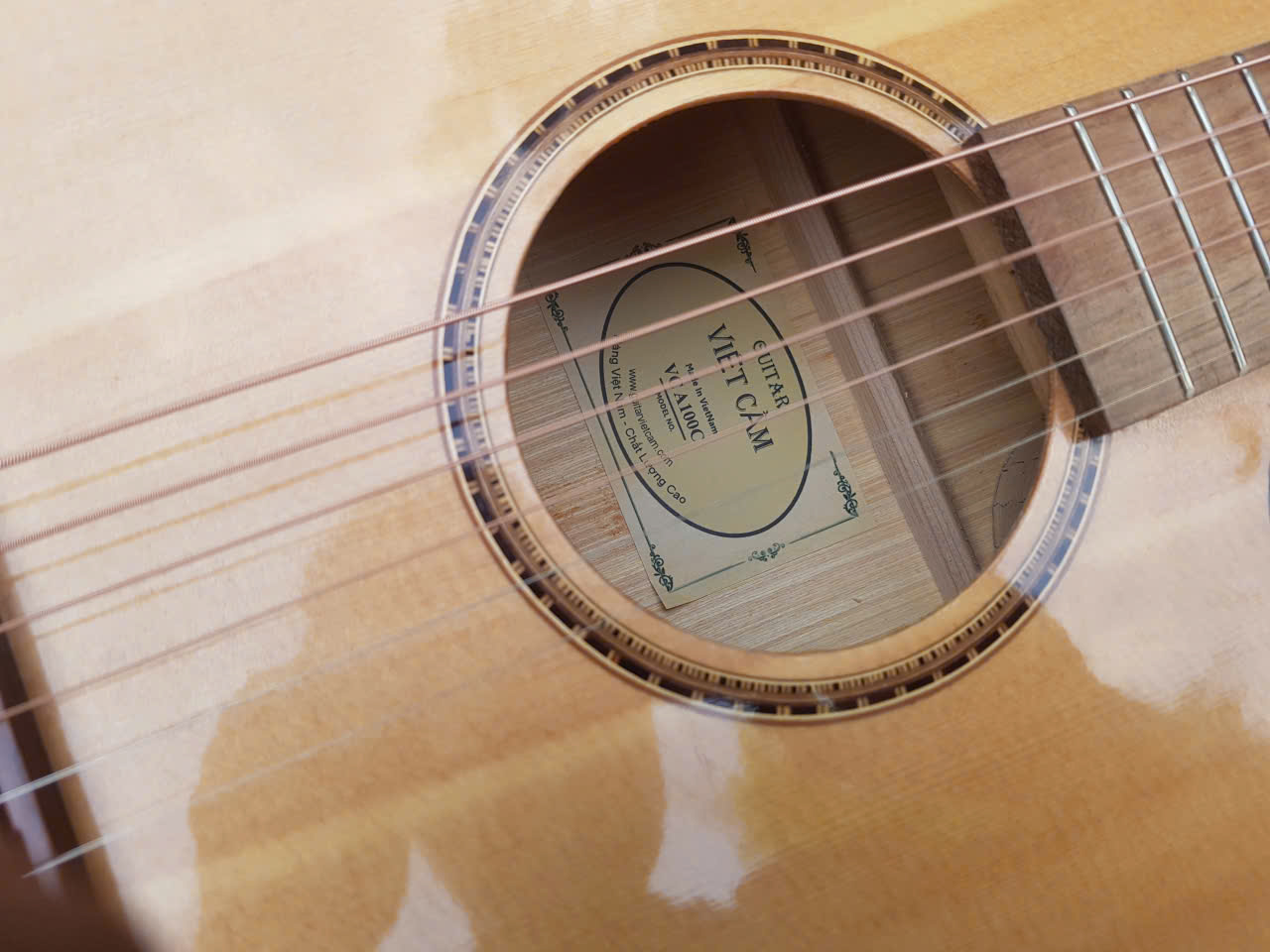 Đàn Guitar Acoustic Việt Cầm VC A100C - Ảnh 11